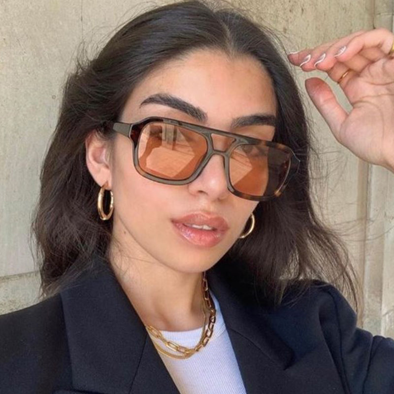 Vintage Oversized Yellow Sunglasses