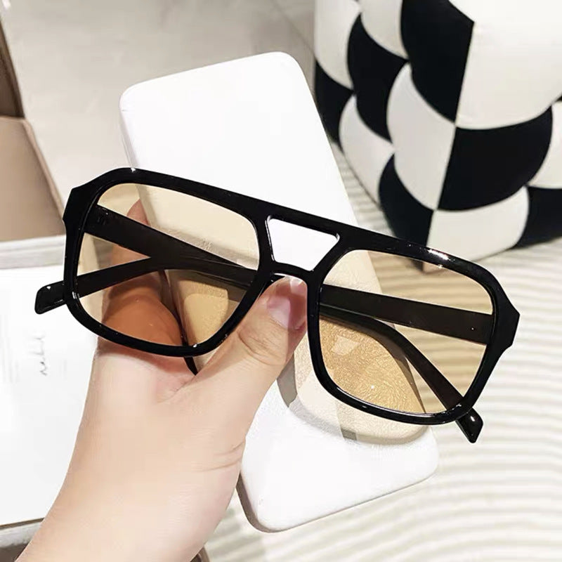 Vintage Oversized Yellow Sunglasses