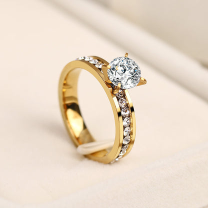Geometric Rhinestone Ring