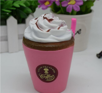 Squishy Ice Cream Coffee Cup with Soft Stress Relief
