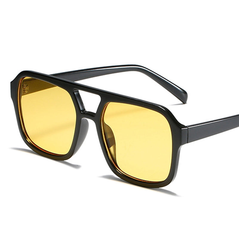 Vintage Oversized Yellow Sunglasses