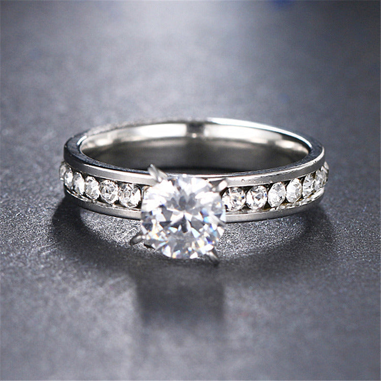 Geometric Rhinestone Ring