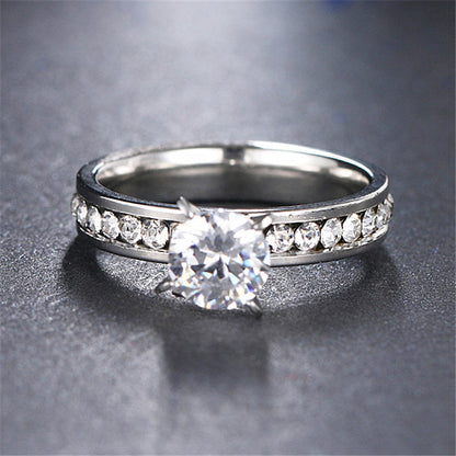 Geometric Rhinestone Ring