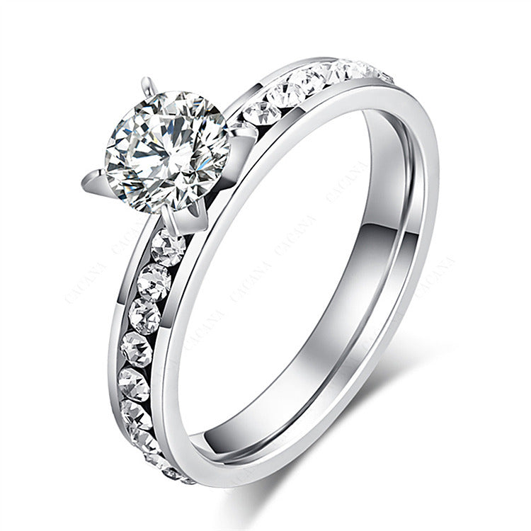 Geometric Rhinestone Ring