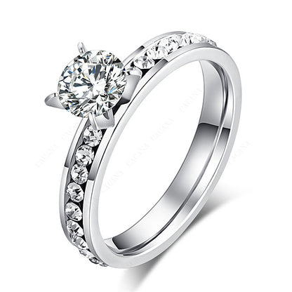 Geometric Rhinestone Ring