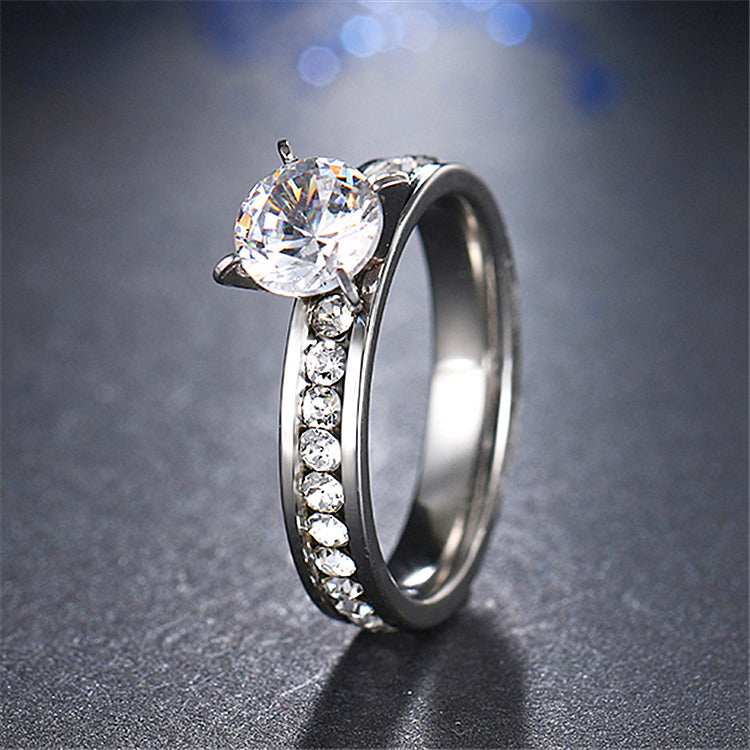 Geometric Rhinestone Ring