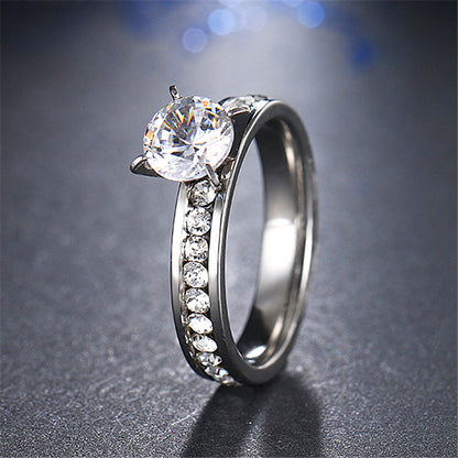 Geometric Rhinestone Ring