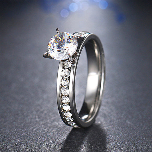 Geometric Rhinestone Ring